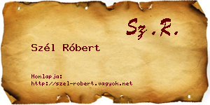 Szél Róbert névjegykártya